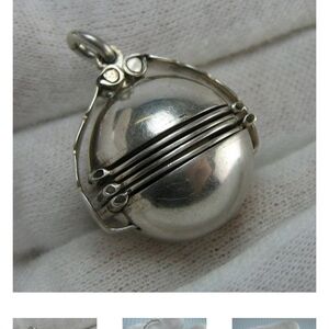 Vintage sterling silver locket necklace